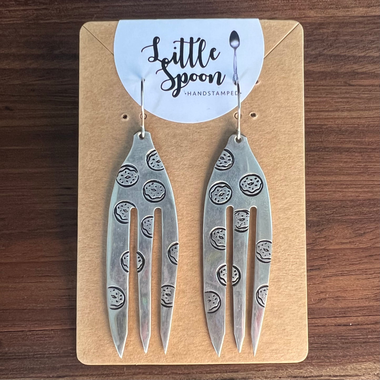 Dulcie Donut Vintage Fork Earrings