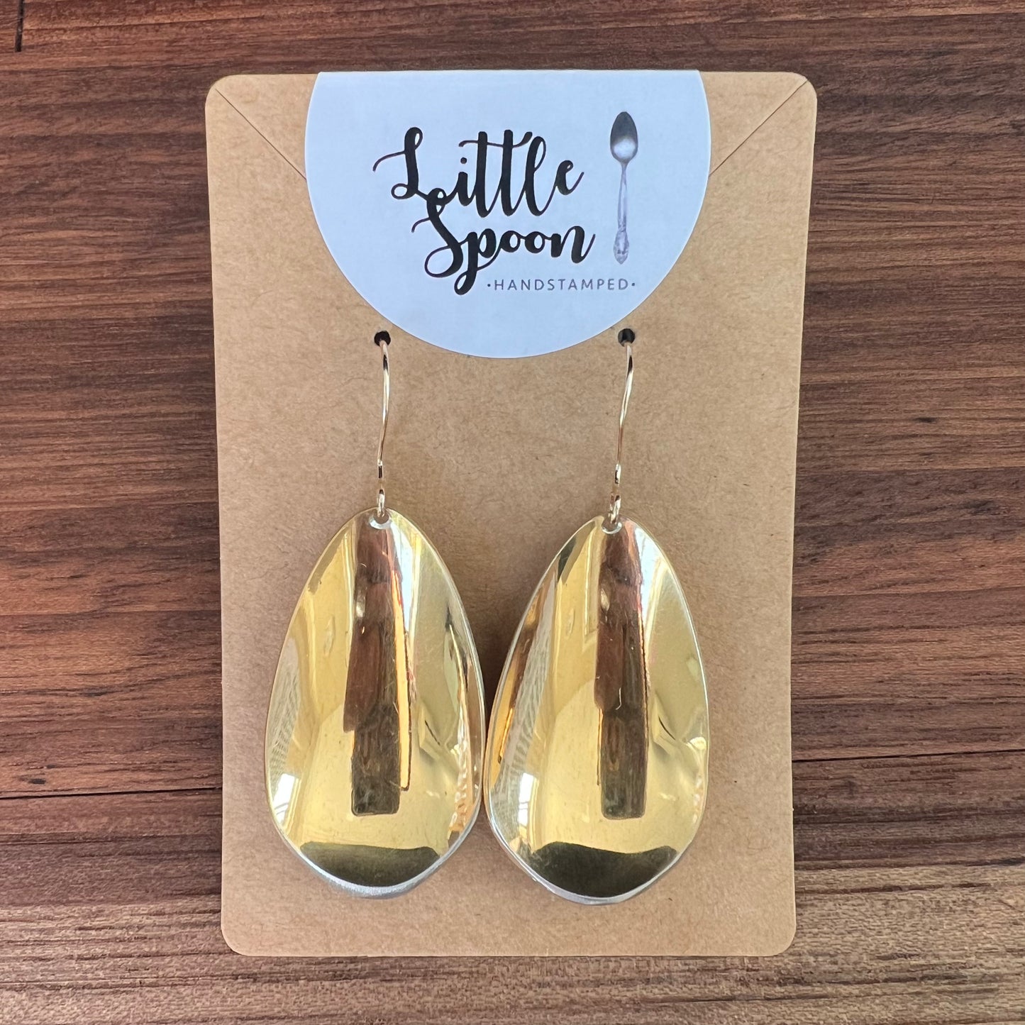 Gloria Golden Spoon Bowl Earrings