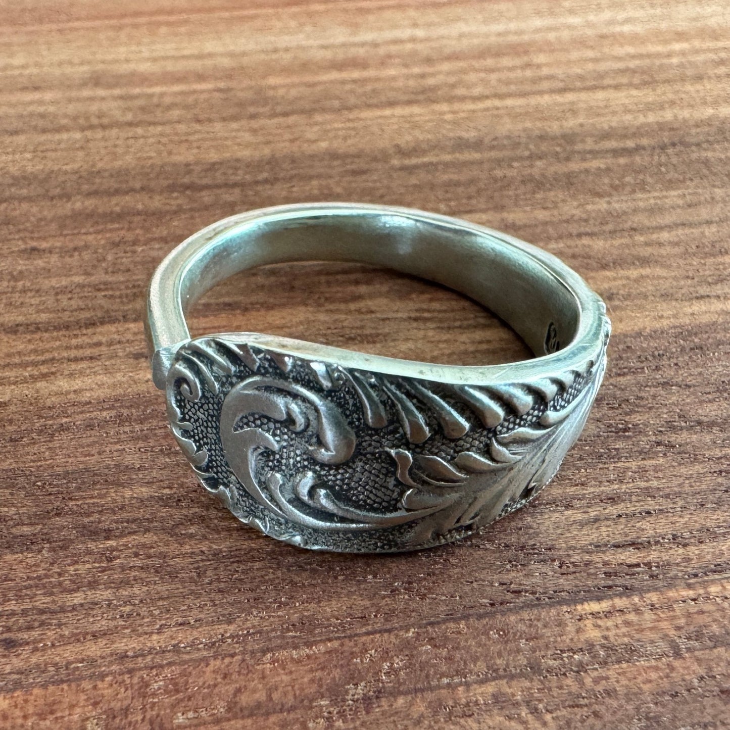 Fern Vintage Cocktail Fork Ring