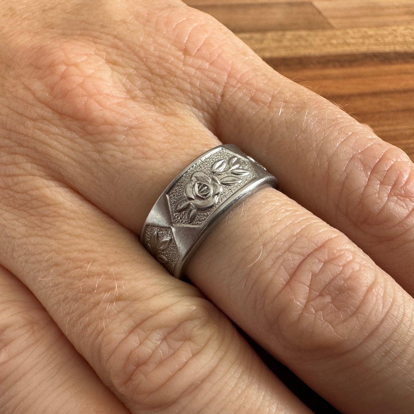 Rosalina Art Deco Stainless Ring