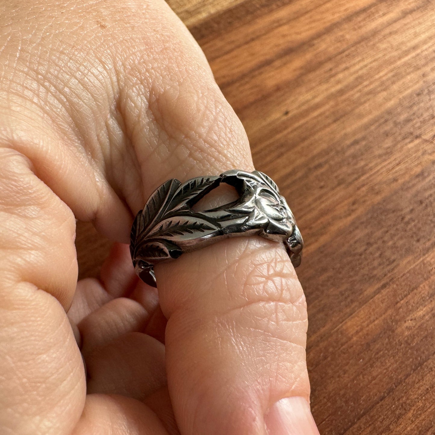 Rose Stainless Spoon Ring