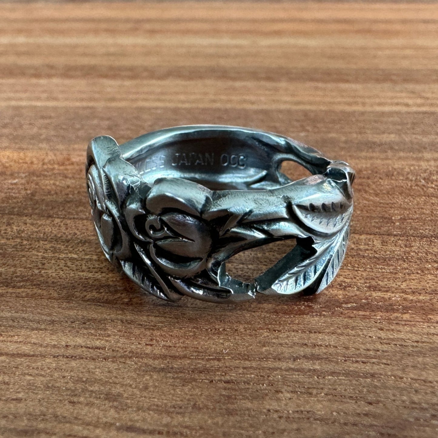 Rose Stainless Spoon Ring
