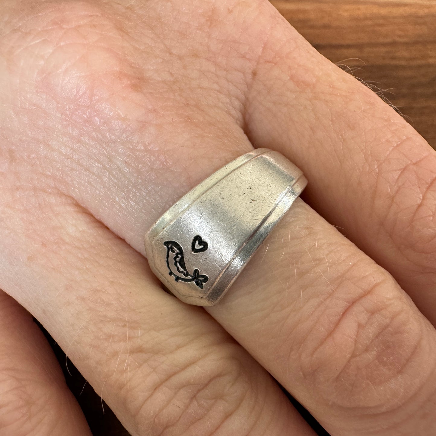 Birdie Vintage Spoon Ring