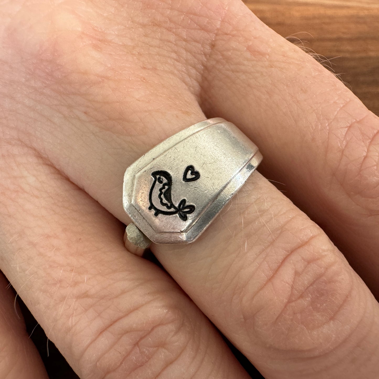 Birdie Vintage Spoon Ring