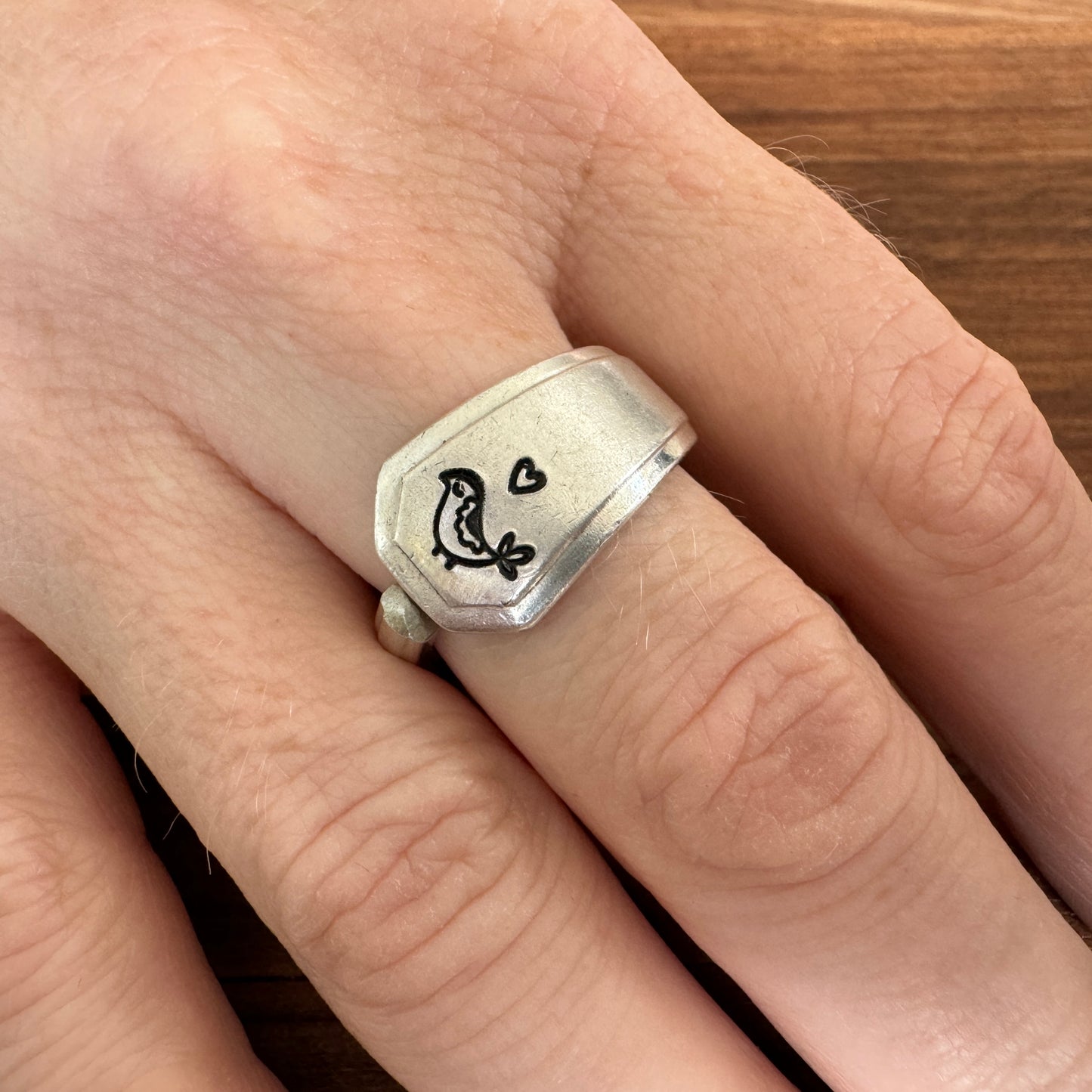 Birdie Vintage Spoon Ring