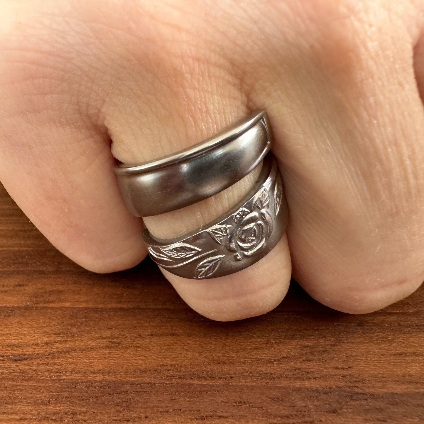 Rosa Stainless Wrap Ring