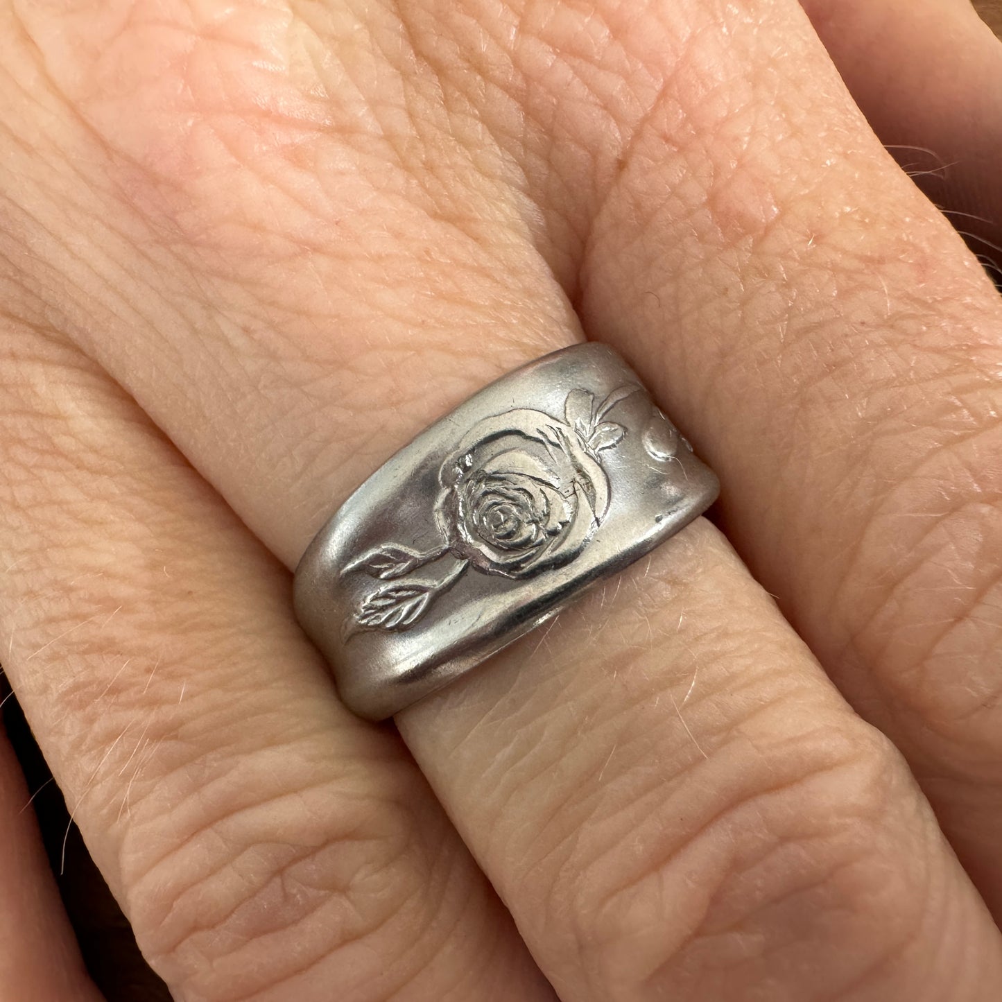 Peony Stainless Spoon Ring