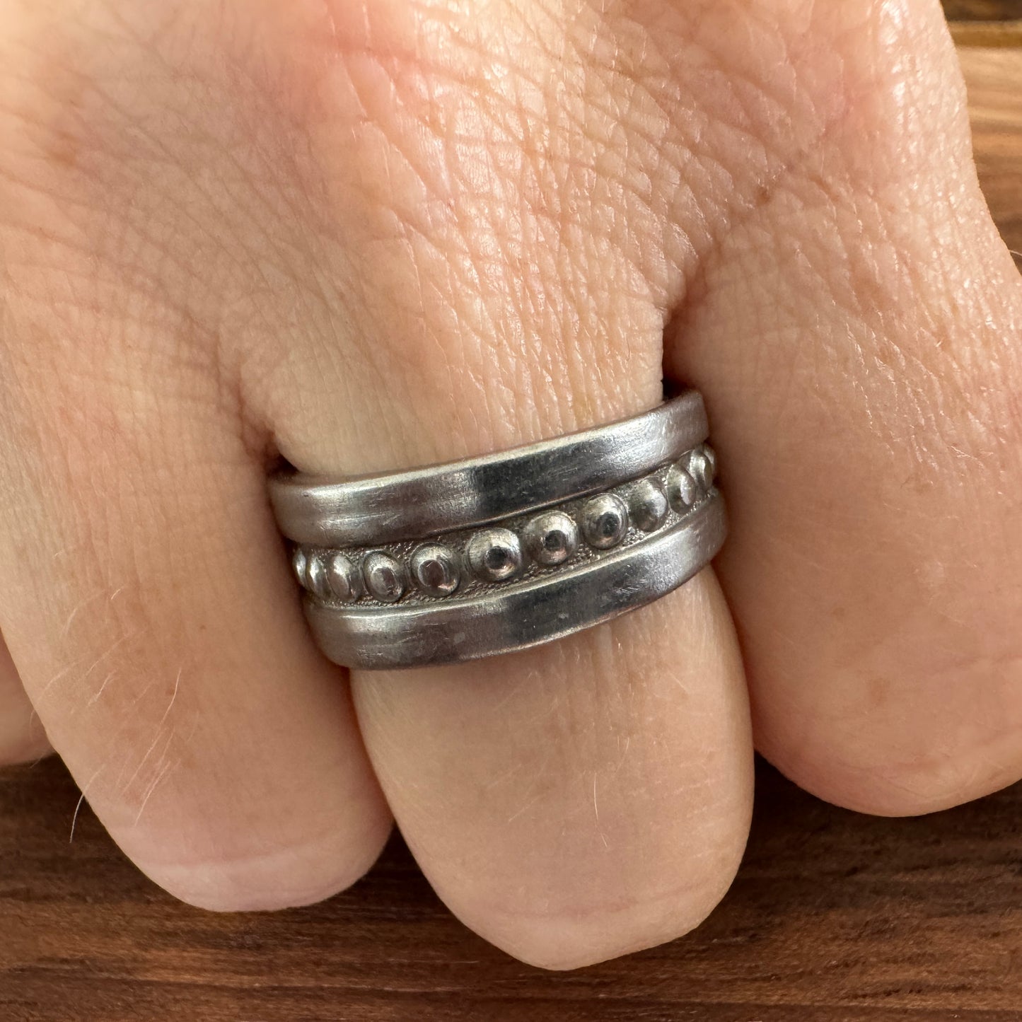 Dot Stainless Spoon Ring