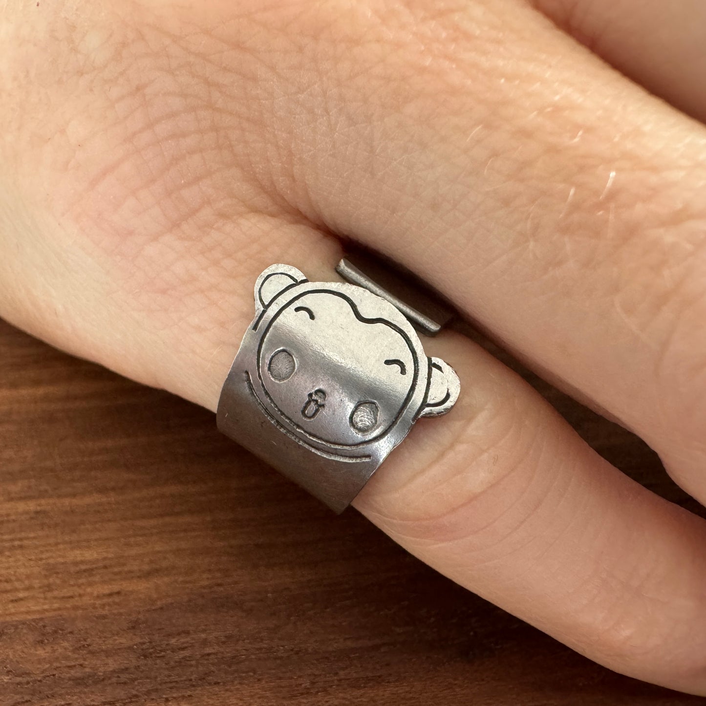 Cheeky Monkey Stainless Ring