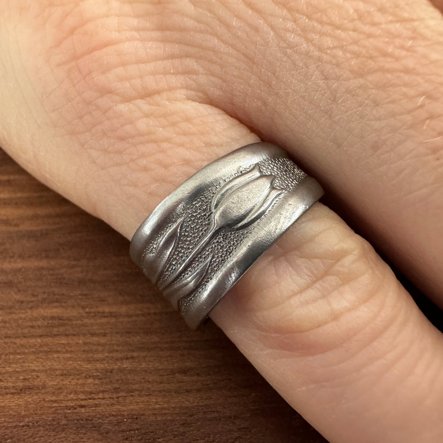 Tillie Tulip Stainless Ring