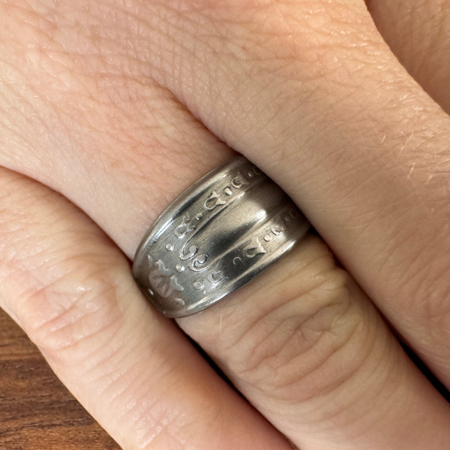 Iris Stainless Spoon Ring