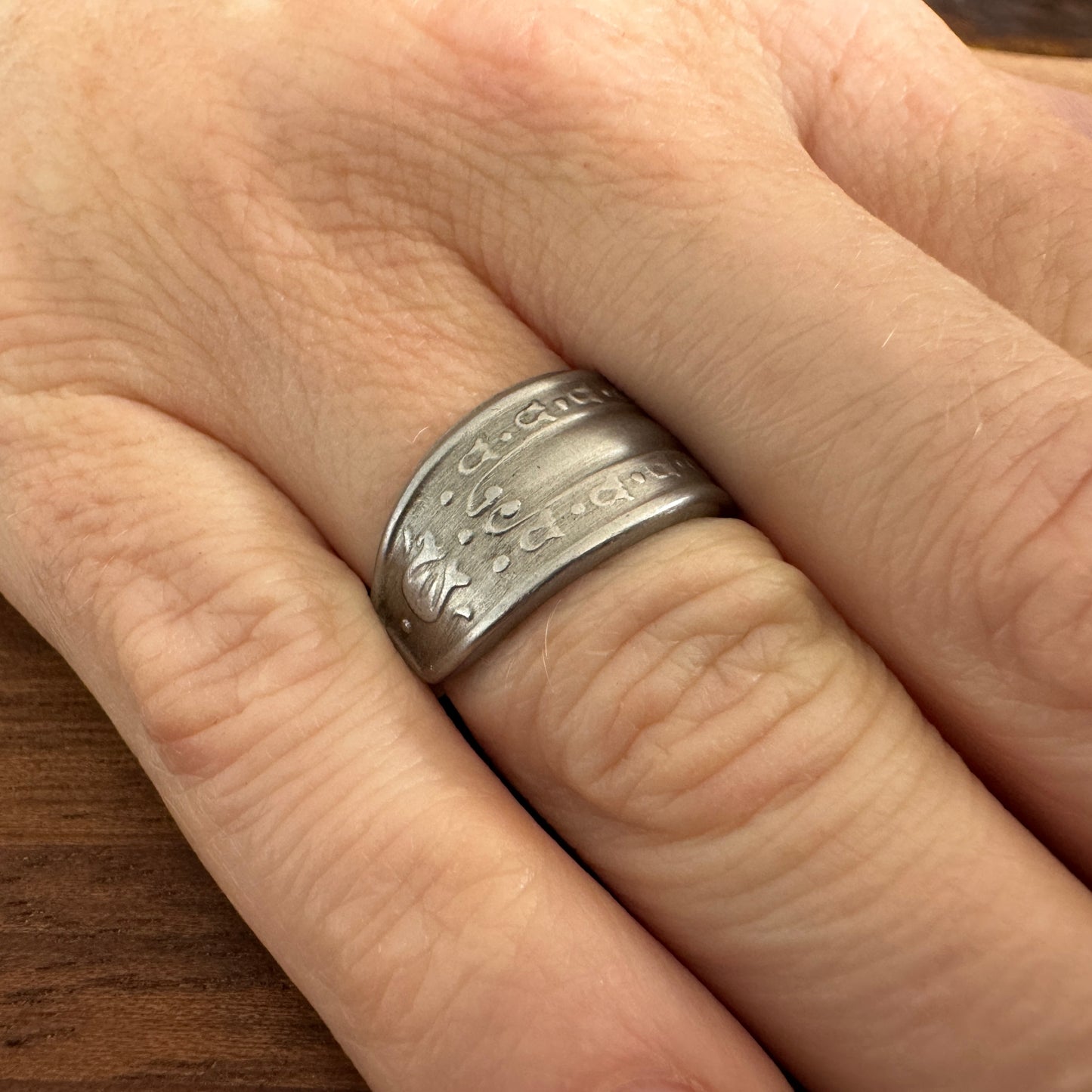 Iris Stainless Spoon Ring