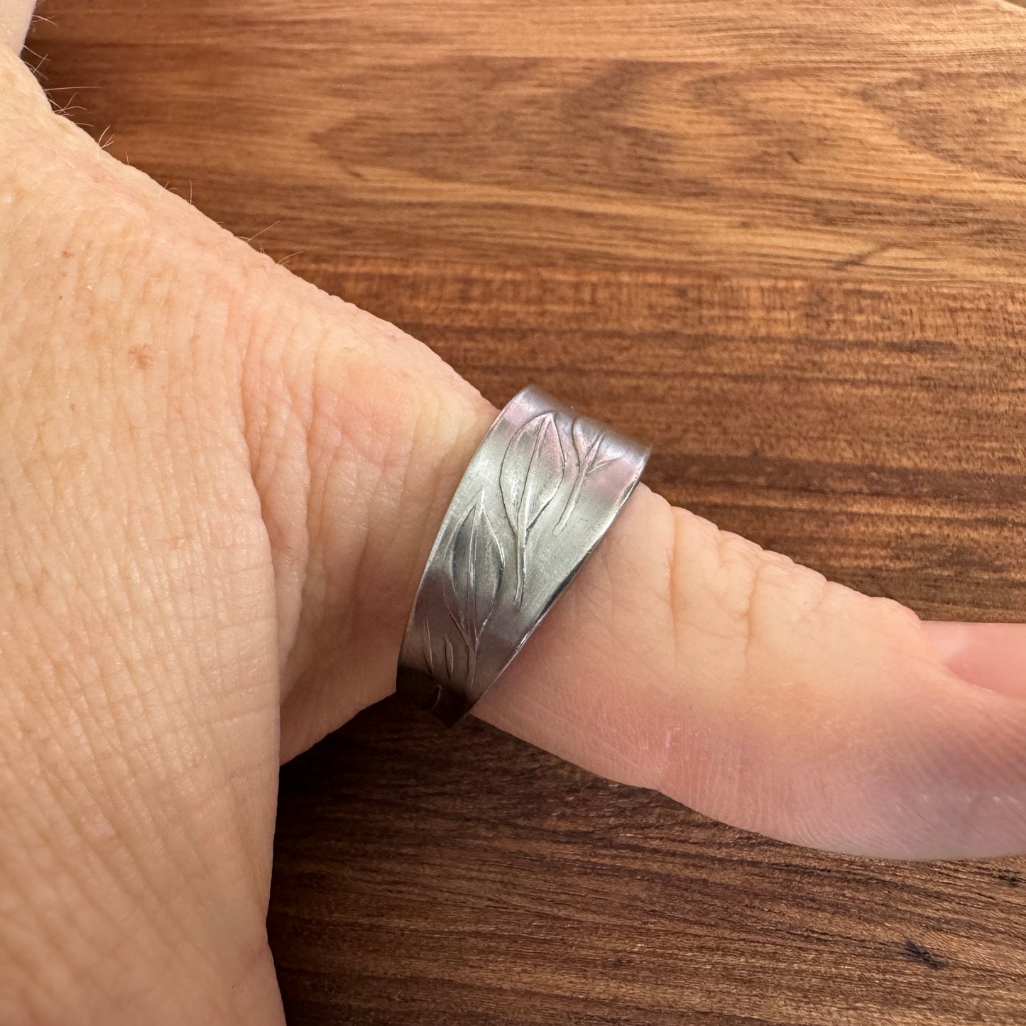 Ivy Stainless Spoon Ring