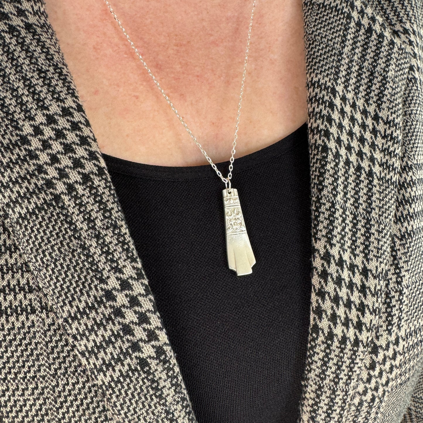 Jennifer Vintage Silverware Pendant