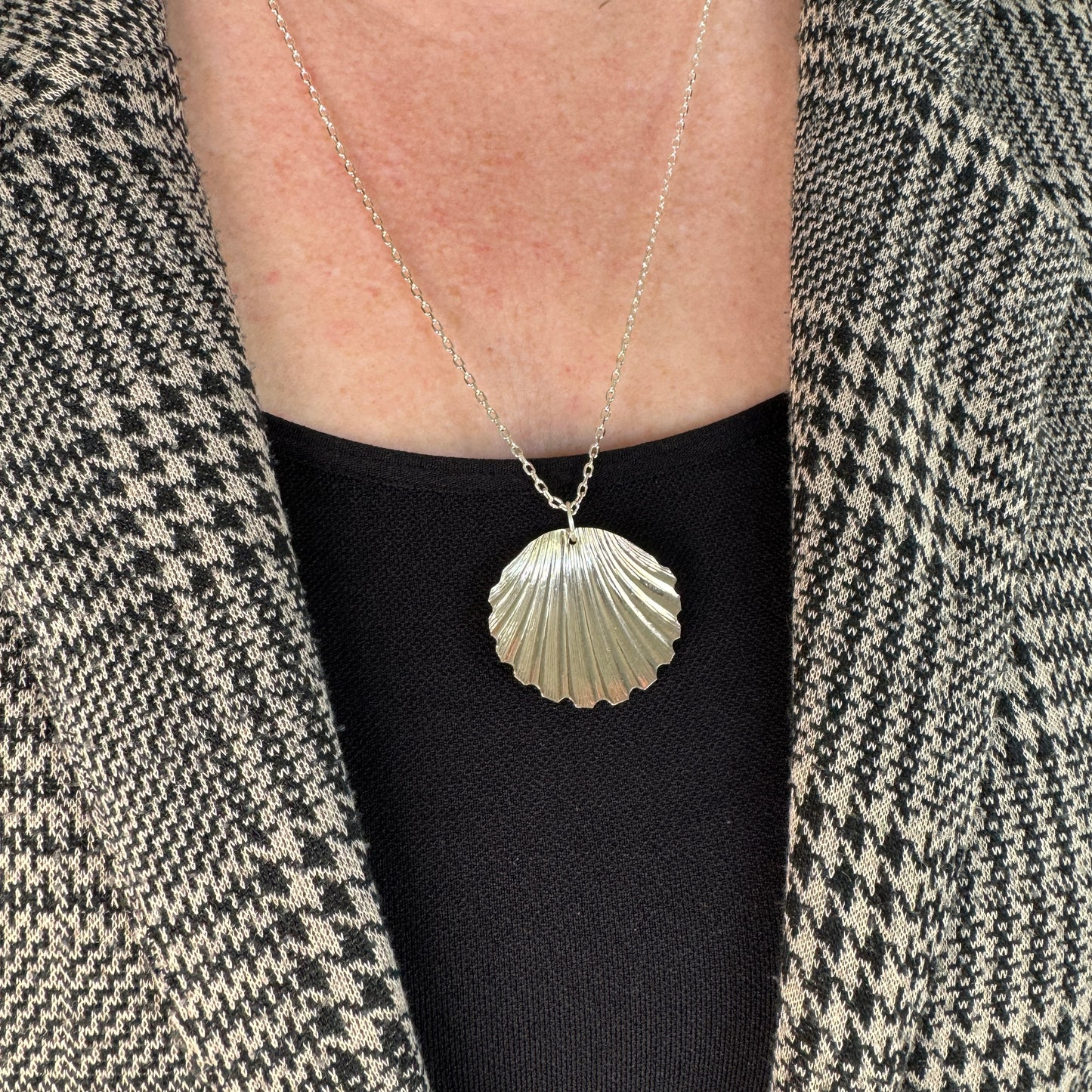 Sugar Spoon Shell Pendant