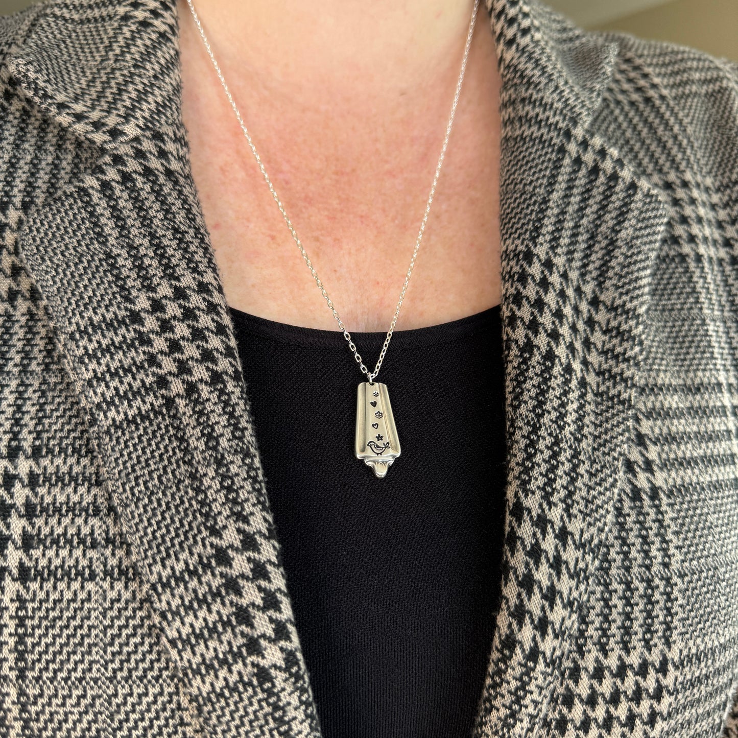 Polly Partridge Stamped Pendant