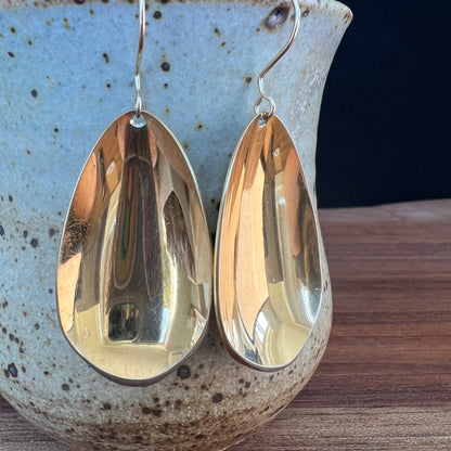 Gloria Golden Spoon Bowl Earrings